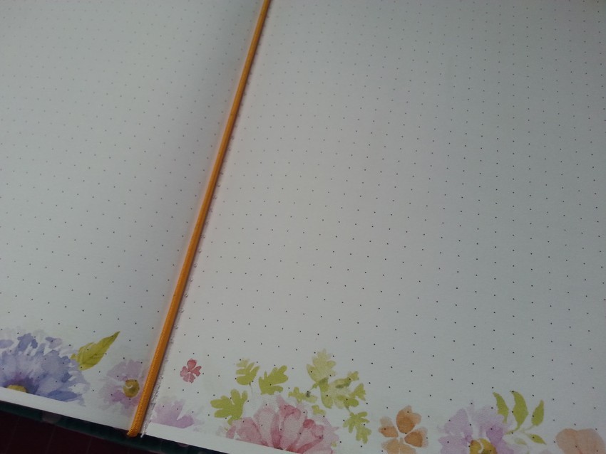 850xN (25) Caderno - Pontilhado - Floral - Imagem 1
