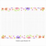 Caderno - Quadriculado - Floral - Imagem 4