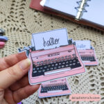 Die cut - máquina de escrever