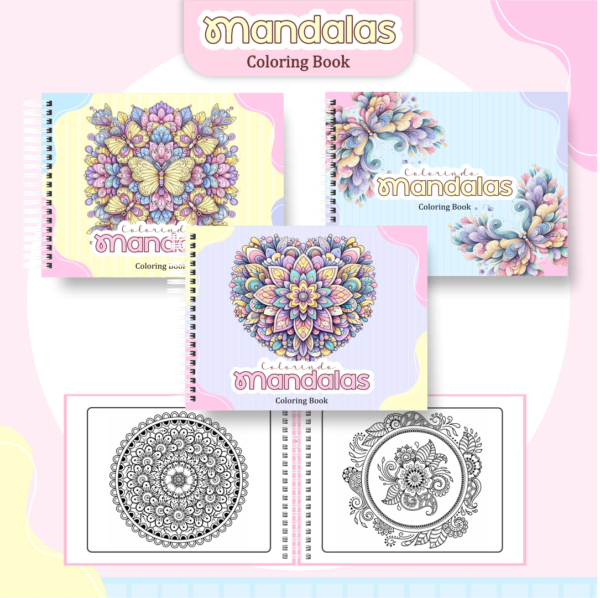 Livro de colorir - Mandalas - Imagem 1