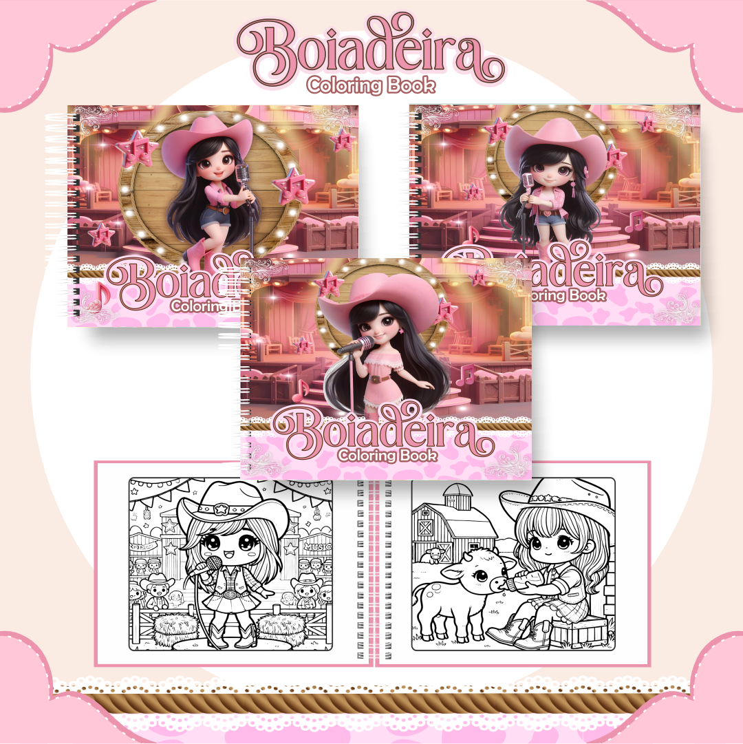 21) BOIADEIRA Livro de colorir - Boiadeira - Imagem 1
