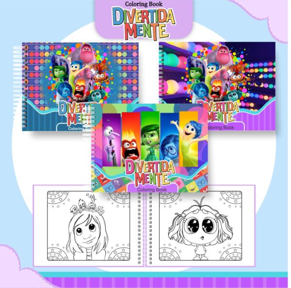 Livro de colorir - Divertidamente - Imagem 1