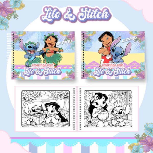 Livro de colorir - Lilo e Stitch - Imagem 1