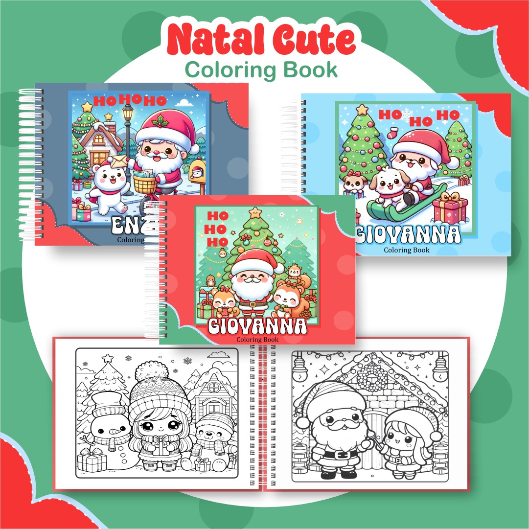 2) NATAL Livro de colorir - Natal - Imagem 1
