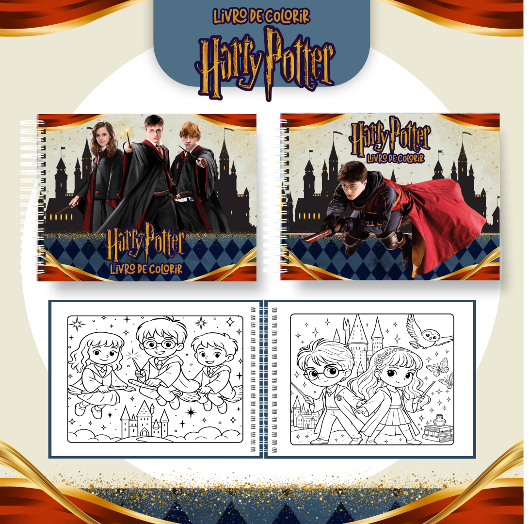 57) HARRY POTTER 2 Livro de colorir - Harry Potter 2 - Imagem 1