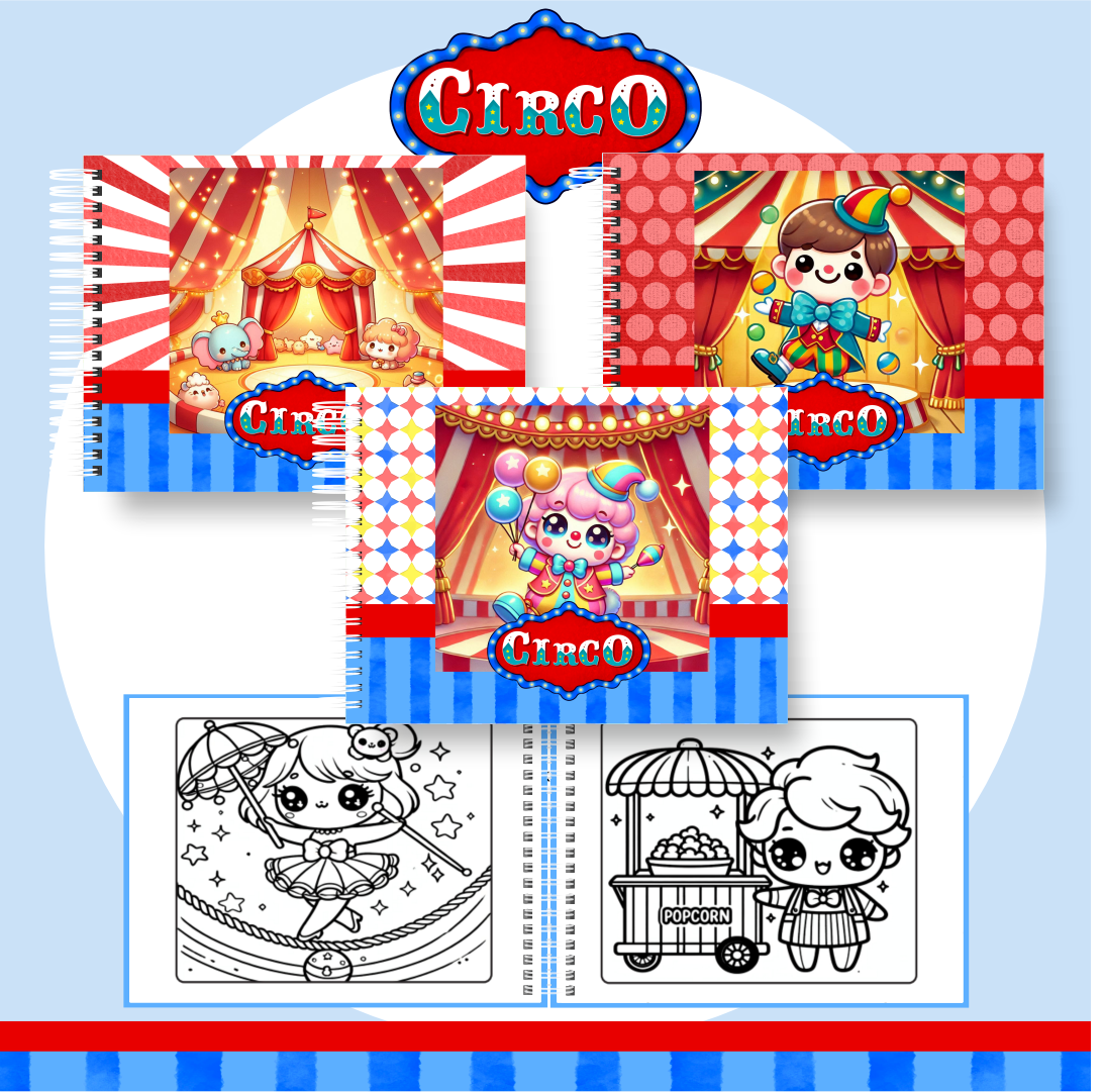 CIRCO Livro de colorir - Circo - Imagem 1