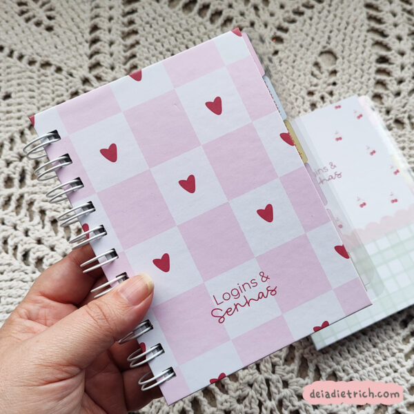 Caderno logins e senhas - Imagem 1
