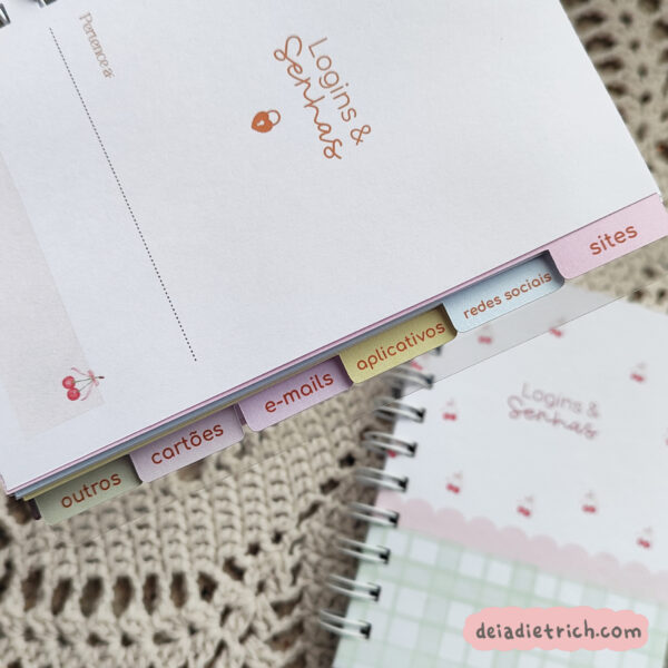 Caderno logins e senhas - Imagem 4