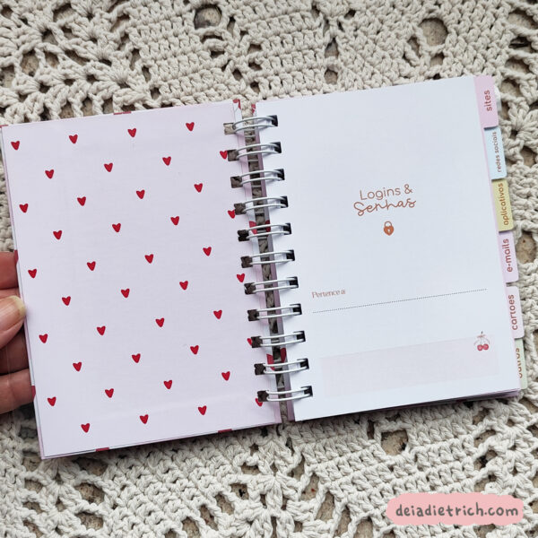 Caderno logins e senhas - Imagem 5