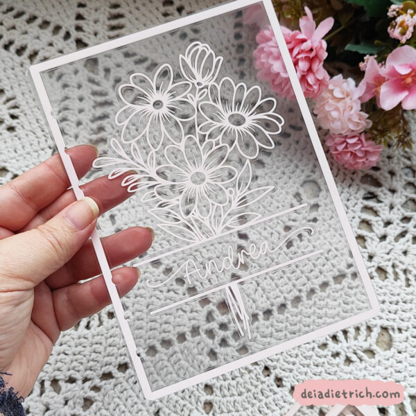 Dashboard - Floral com nome - Imagem 6