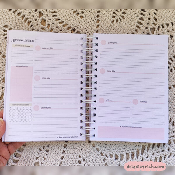Planner A5 - não datado - Imagem 1
