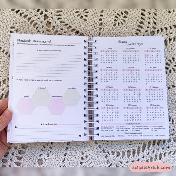 Planner A5 - não datado - Imagem 10
