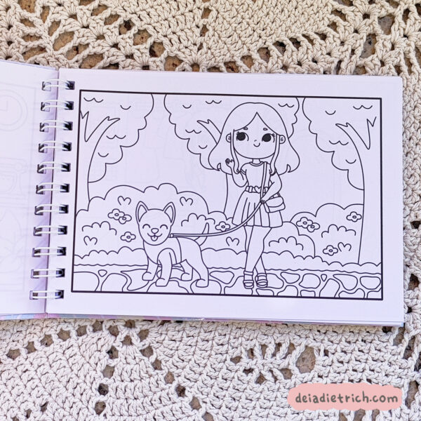 Livro de colorir - Menininhas - Imagem 3