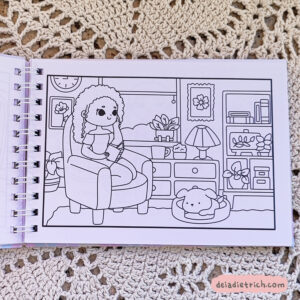Livro de colorir - Menininhas - Imagem 4