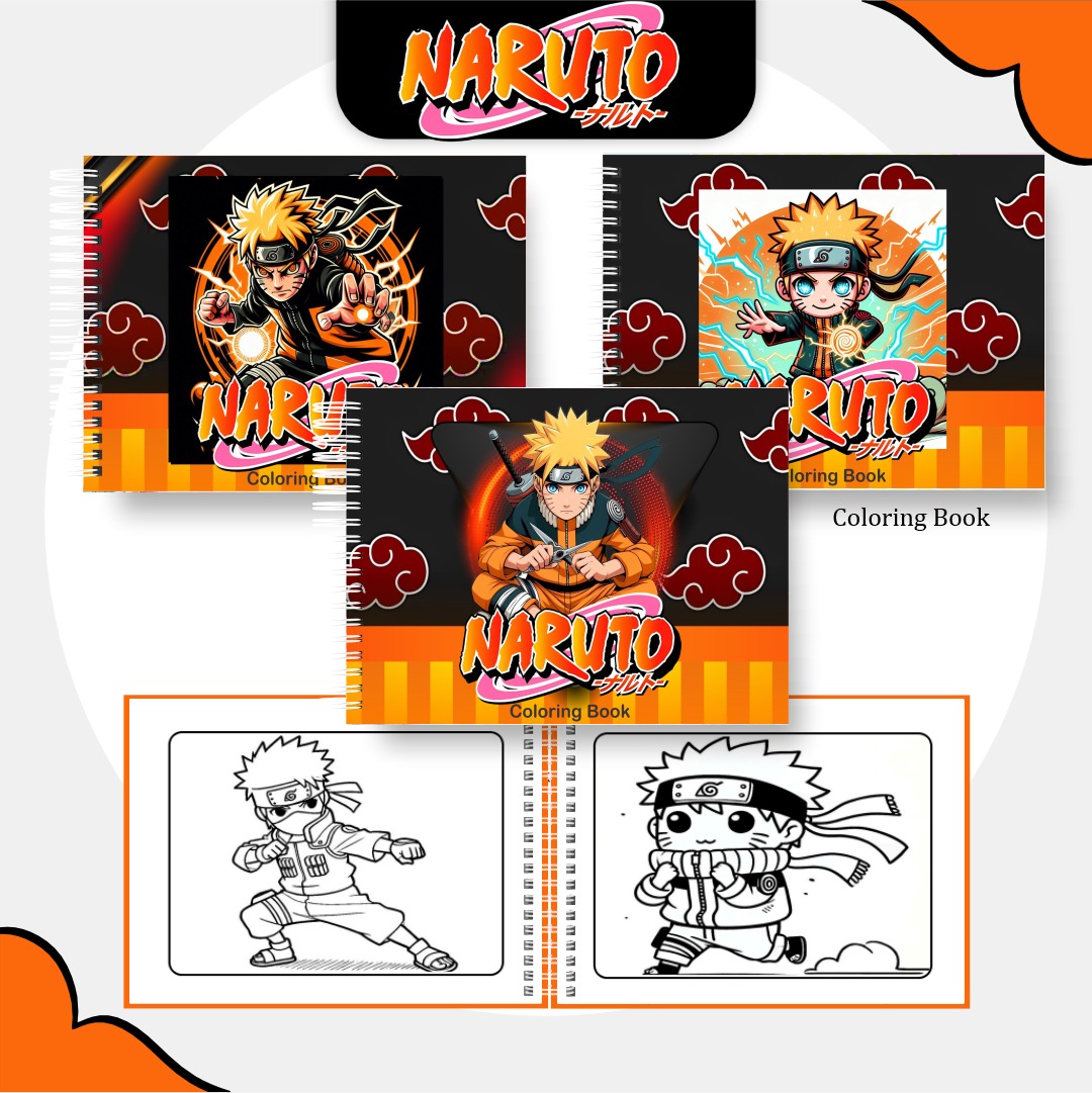 NARUTO Livro de colorir - Naruto - Imagem 1