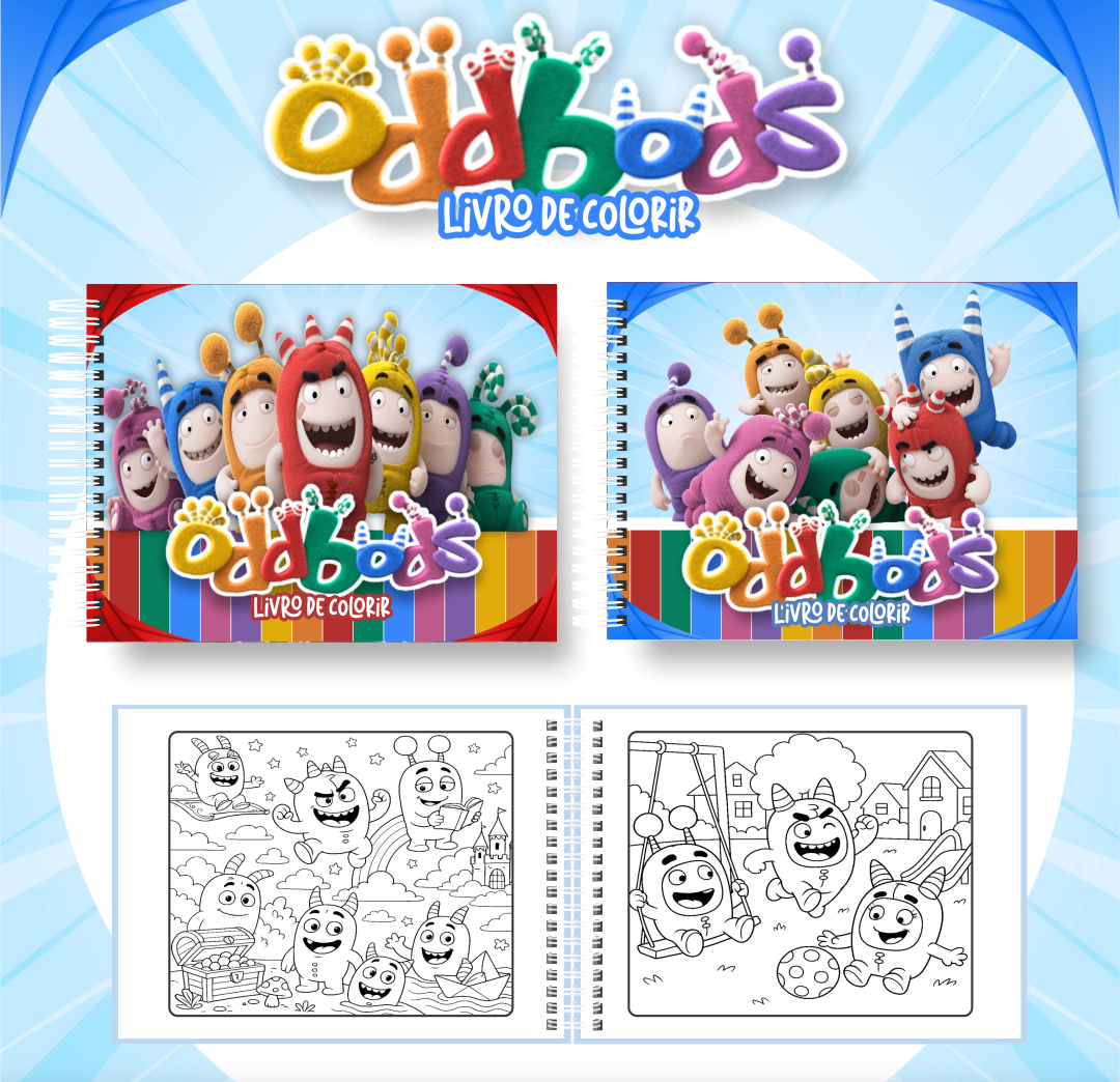 ODDBODS Livro de colorir - ODDBODS - Imagem 1