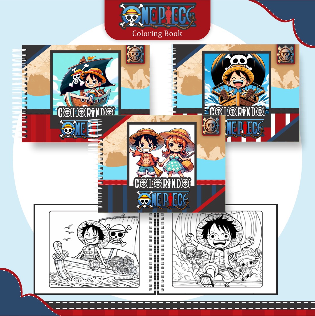 ONE PIECE Livro de colorir - One Piece - Imagem 1