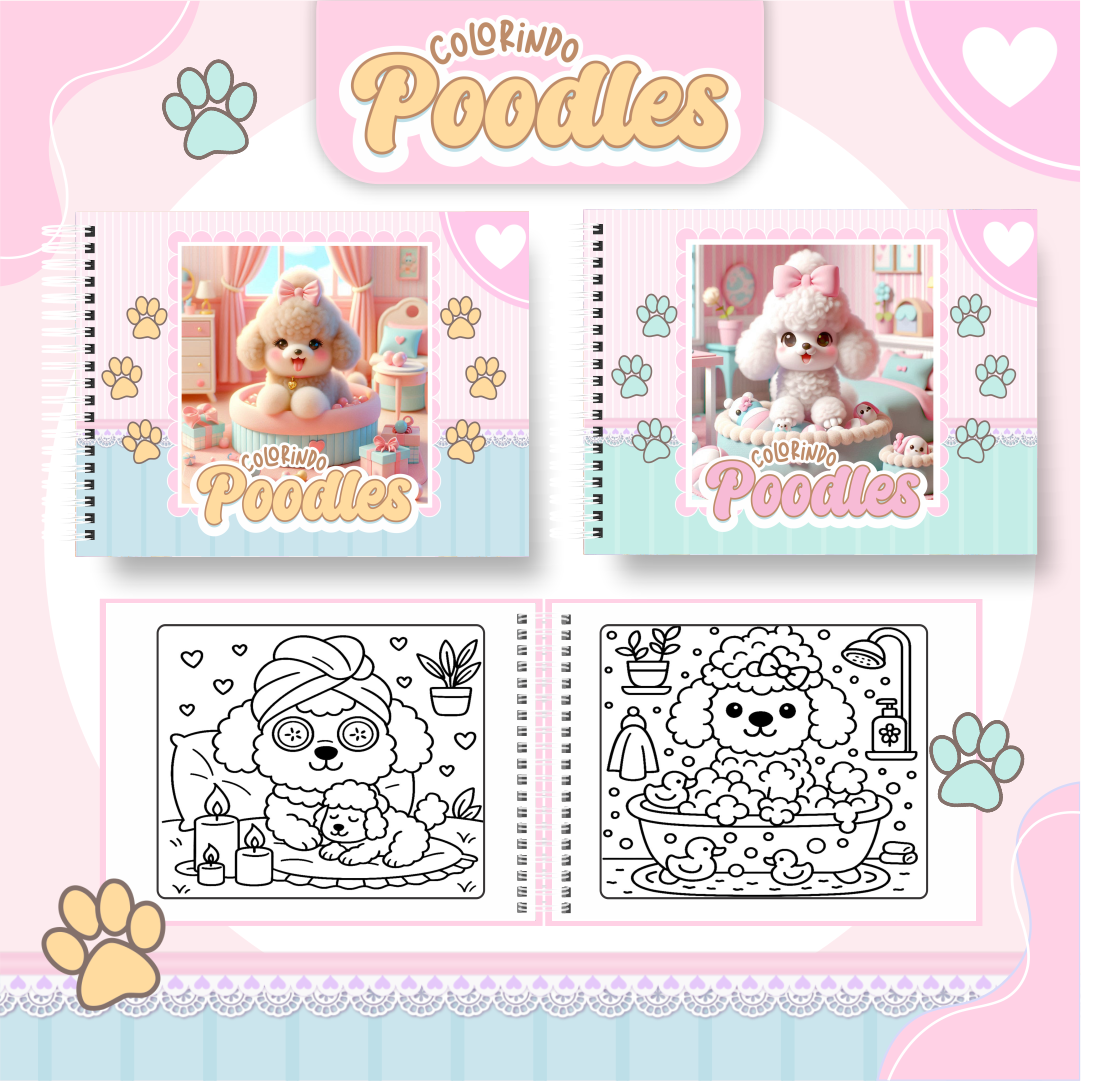 POODLE Livro de colorir - Poodle - Imagem 1