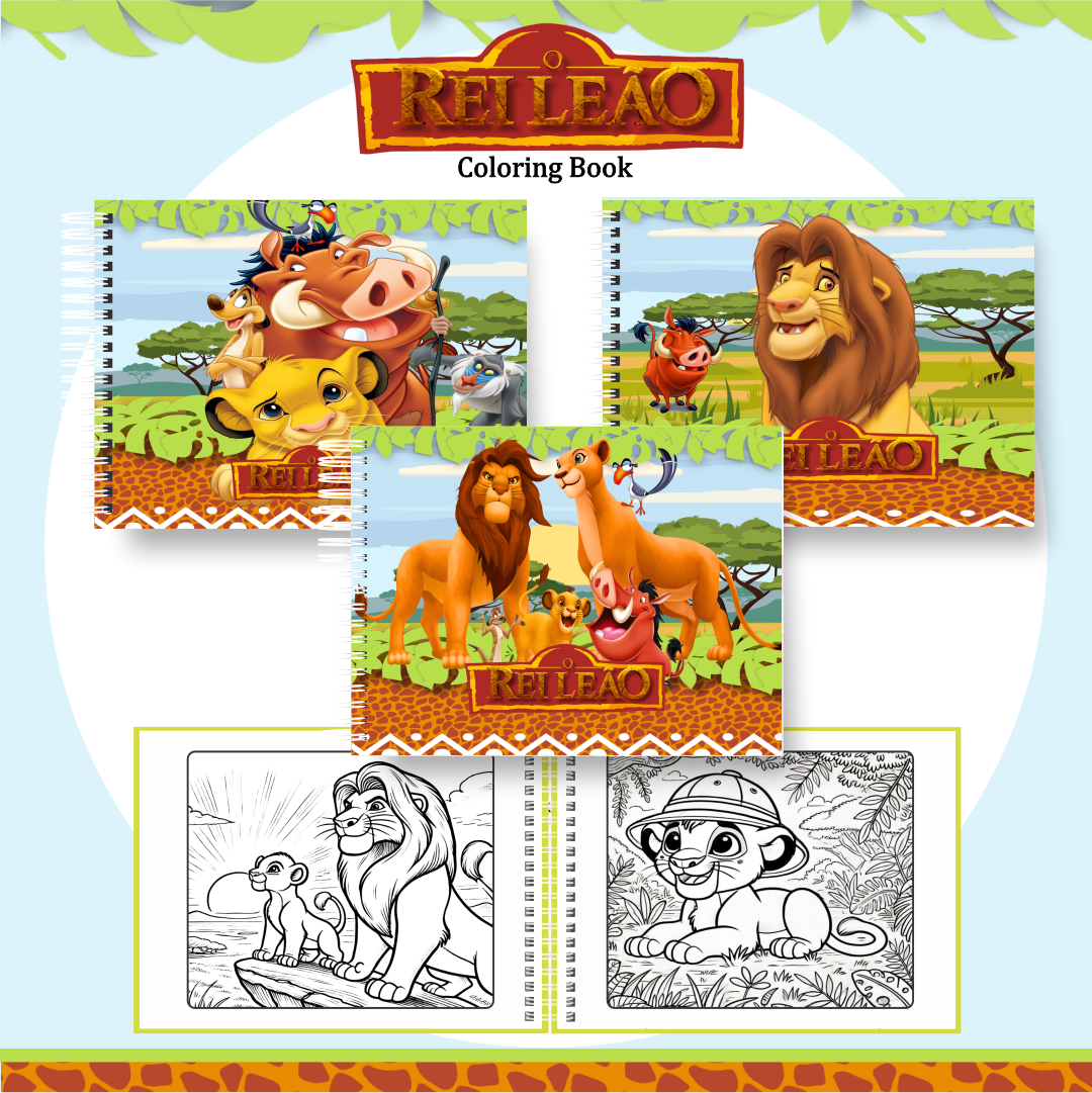 REI LEÃO Livro de colorir - Rei leão - Imagem 1