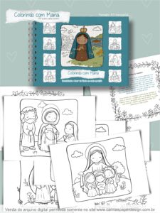 Livro de colorir - Colorindo com Maria - Imagem 3