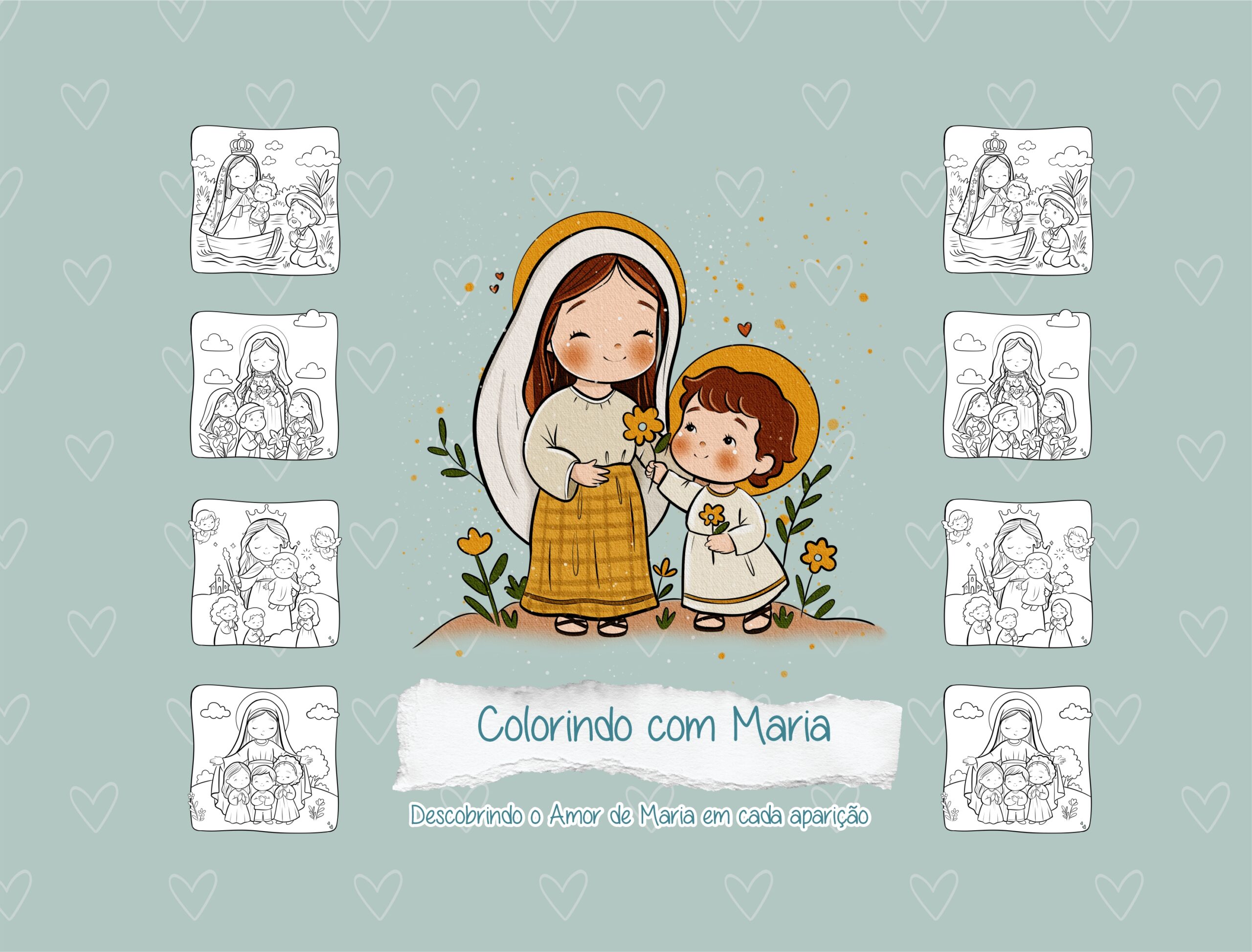 colorindo com maria Capa 5 Livro de colorir - Colorindo com Maria - Imagem 1