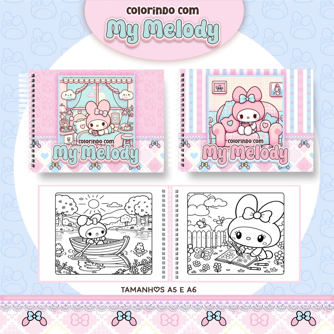 my melody Livro de colorir - My Melody - Imagem 1