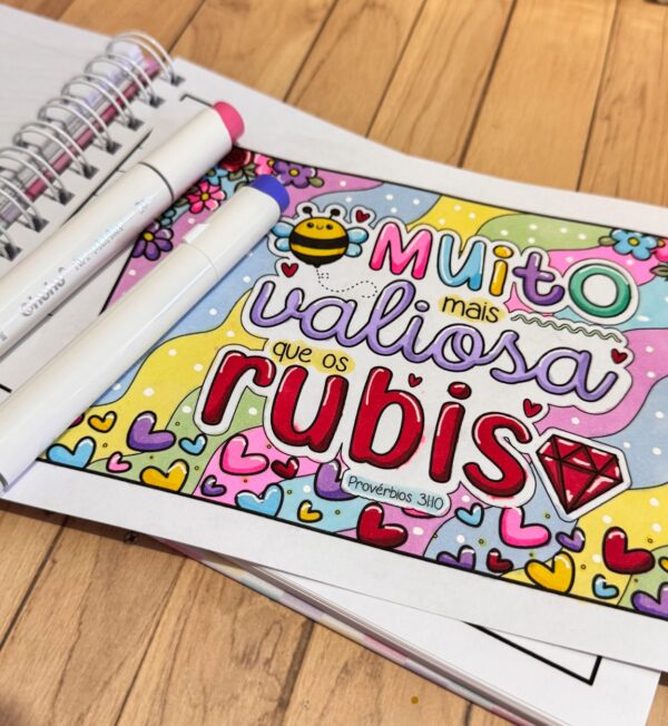 Livro de colorir - Versículos fofinhos - Imagem 7