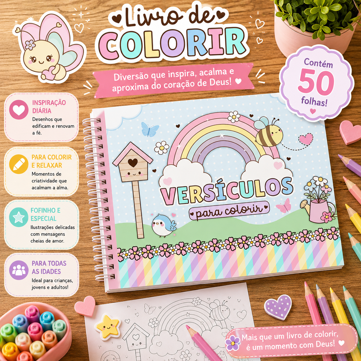 versiculos para colorir 2 Livro de colorir - Versículos para colorir - Imagem 1