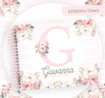 Alfabeto floral - Caderneta de saúde, Livro do Bebê e Mesversário - Imagem 5