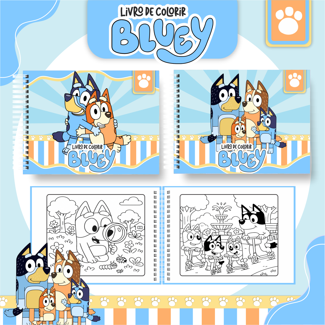 BLUEY Livro de colorir - Bluey - Imagem 1