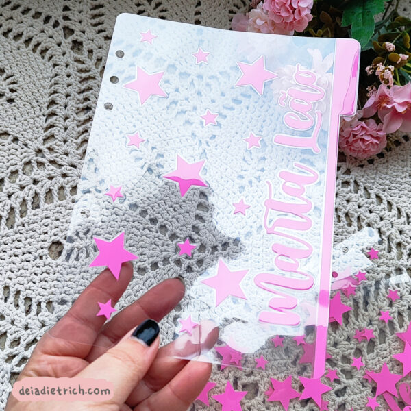 Divisórias com 4 abas - estrelas + NOMES PERSONALIZADOS - Imagem 3