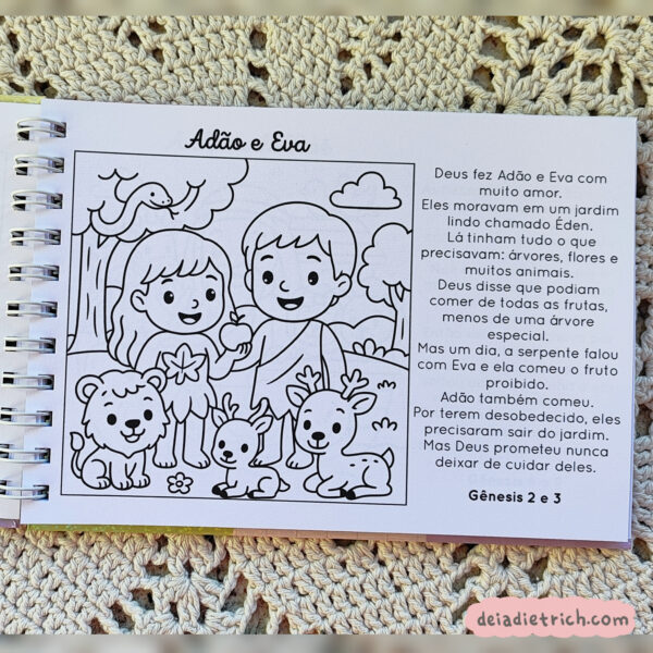 Livro de colorir - Minha Bíblia de colorir - com histórias - Imagem 4