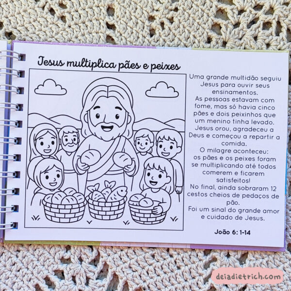 Livro de colorir - Minha Bíblia de colorir - com histórias - Imagem 6