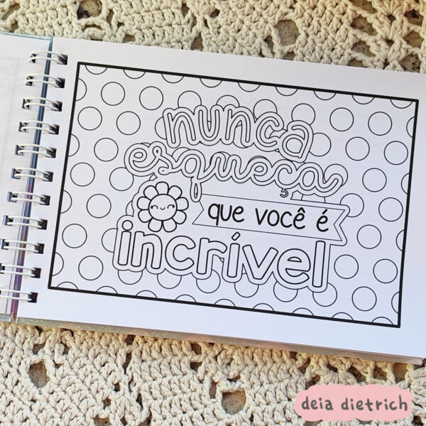 Livro de colorir - Frases fofinhas - Imagem 6