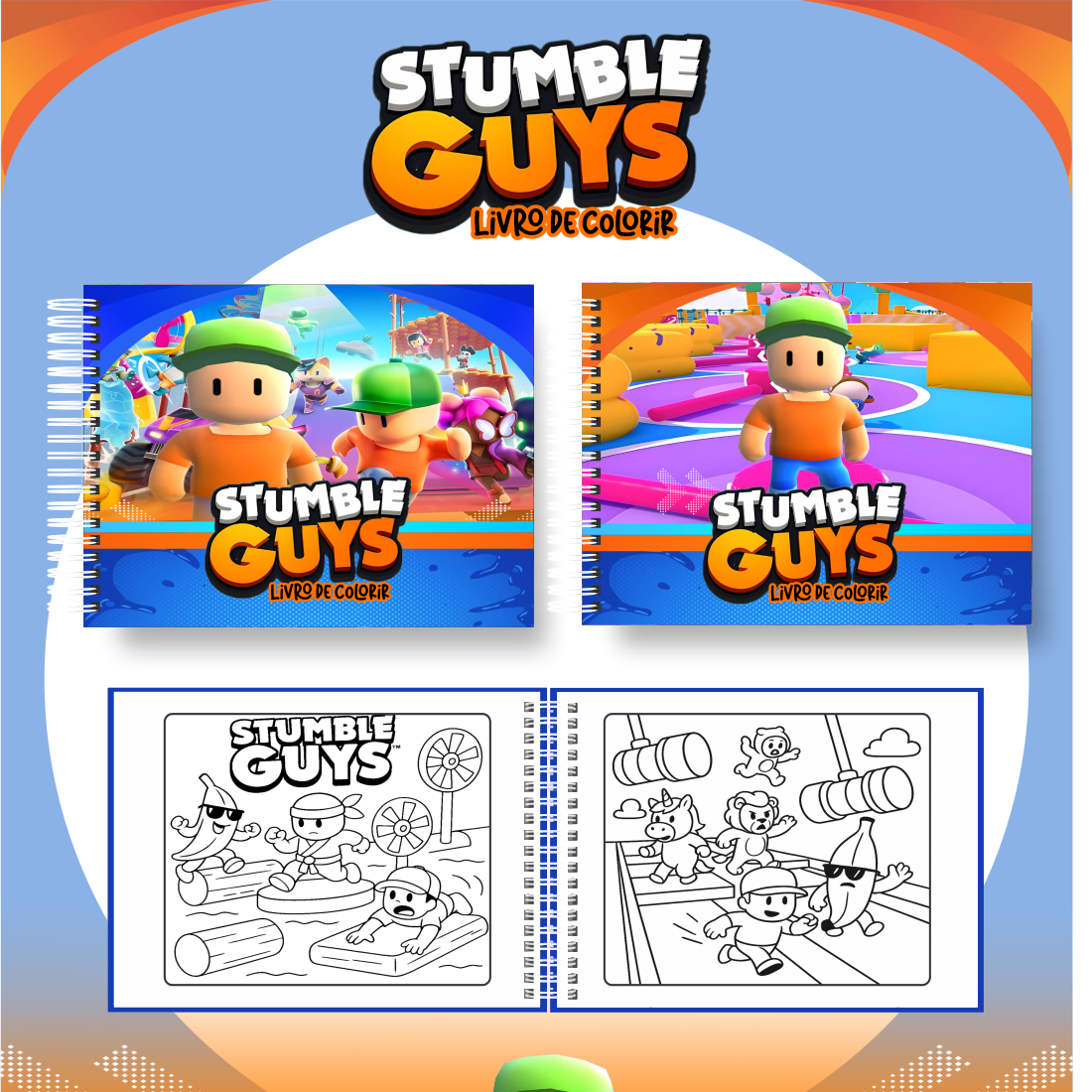 STUMBLE GUYS Livro de colorir - Stumble Guys - Imagem 1