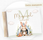 Coelho acampado - Caderneta de saúde, Livro do Bebê e Mesversário - Imagem 5