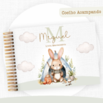 Coelho acampado - Caderneta de saúde, Livro do Bebê e Mesversário - Imagem 2