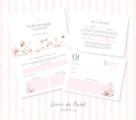 Menina clean 1 - Caderneta de saúde e Livro do bebê com mesversário - Imagem 2