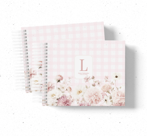 Menina clean 1 - Caderneta de saúde e Livro do bebê com mesversário - Imagem 1