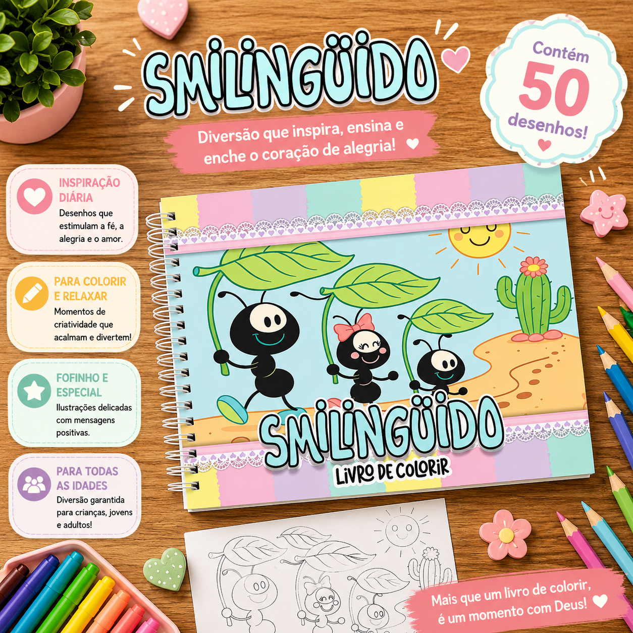 smilinguido colorir Livro de colorir - Smilinguido - Imagem 1