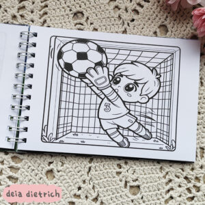 Livro de colorir - Futebol - Imagem 3