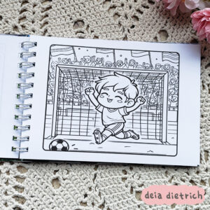 Livro de colorir - Futebol - Imagem 6