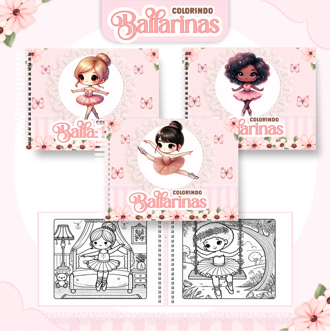 bailarinas Livro de colorir - Bailarinas - Imagem 1