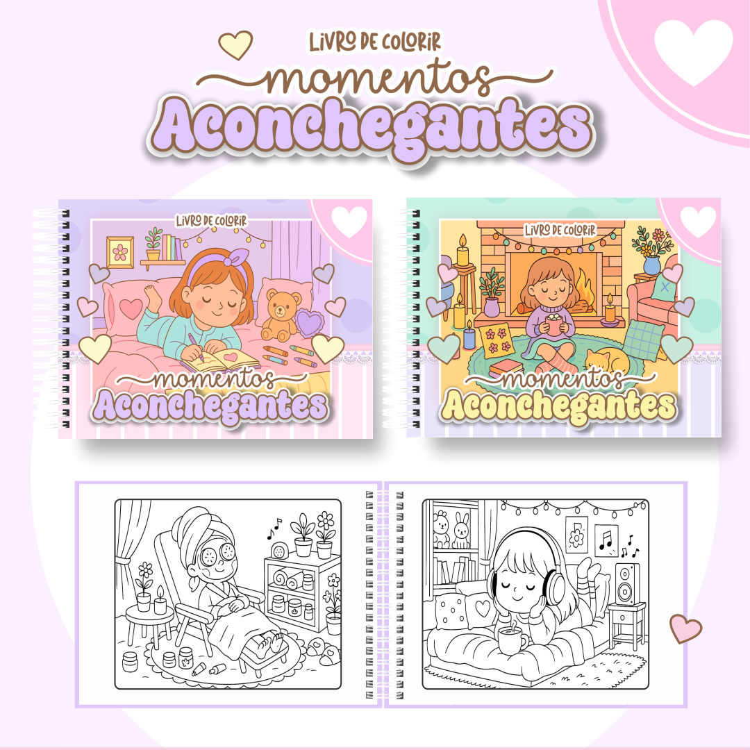 momentos aconchegantes Livro de colorir - Momentos aconchegantes - Imagem 1
