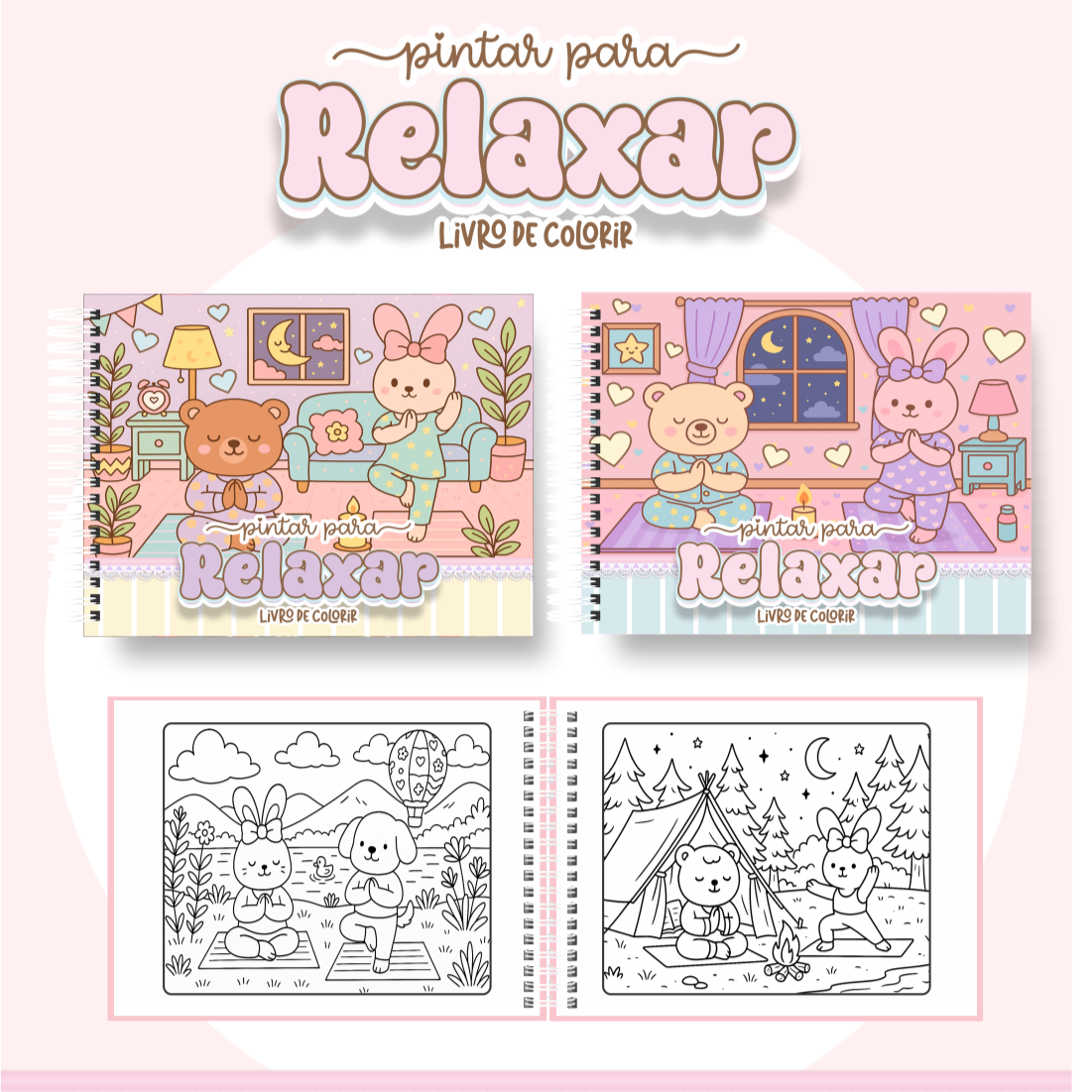 pintar para relaxar Livro de colorir - Pintar para relaxar - Imagem 1