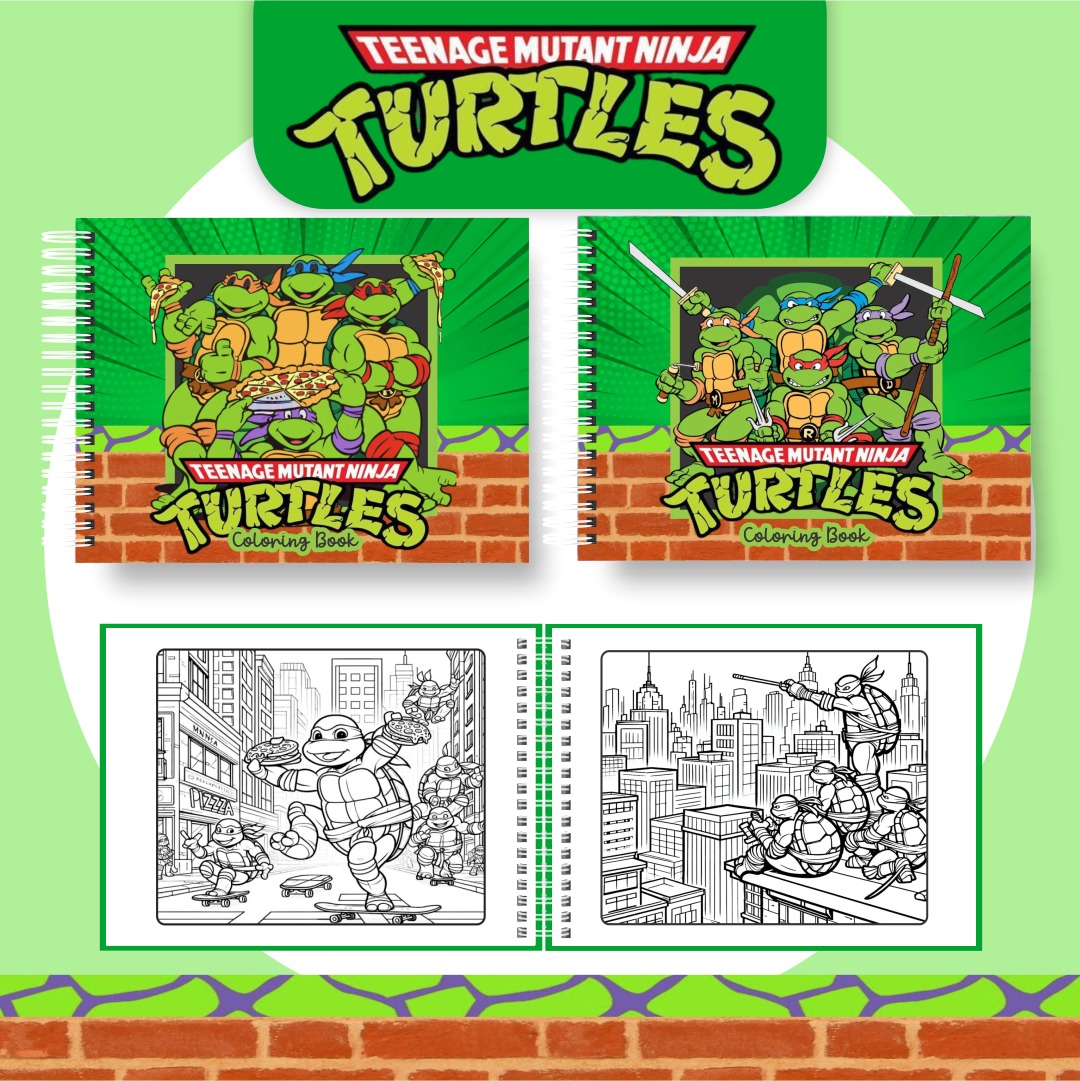 tartarugas ninjas Livro de colorir - Tartarugas ninjas - Imagem 1
