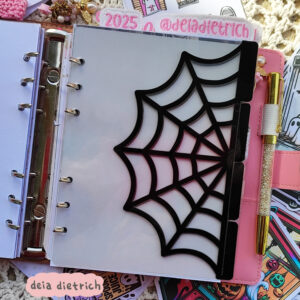 Divisórias com 6 abas - halloween teia - Imagem 2