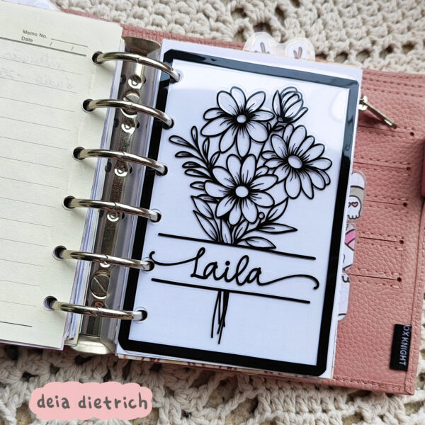 Dashboard - Floral com nome - Imagem 9