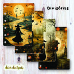 Divisórias com 4 abas - Bruxas