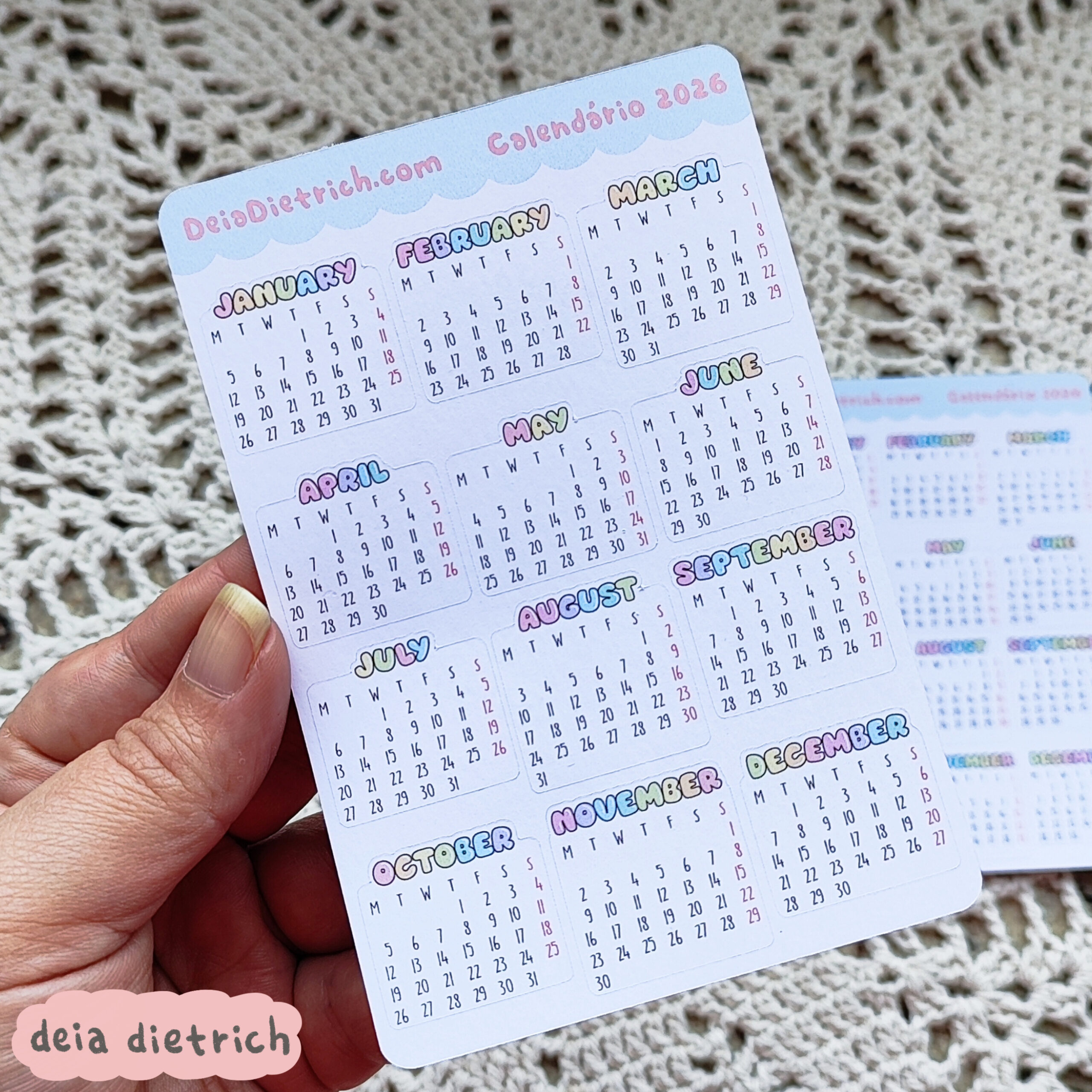 InShot_20251028_111406756 Adesivo 2026 calendário - inglês - Imagem 1